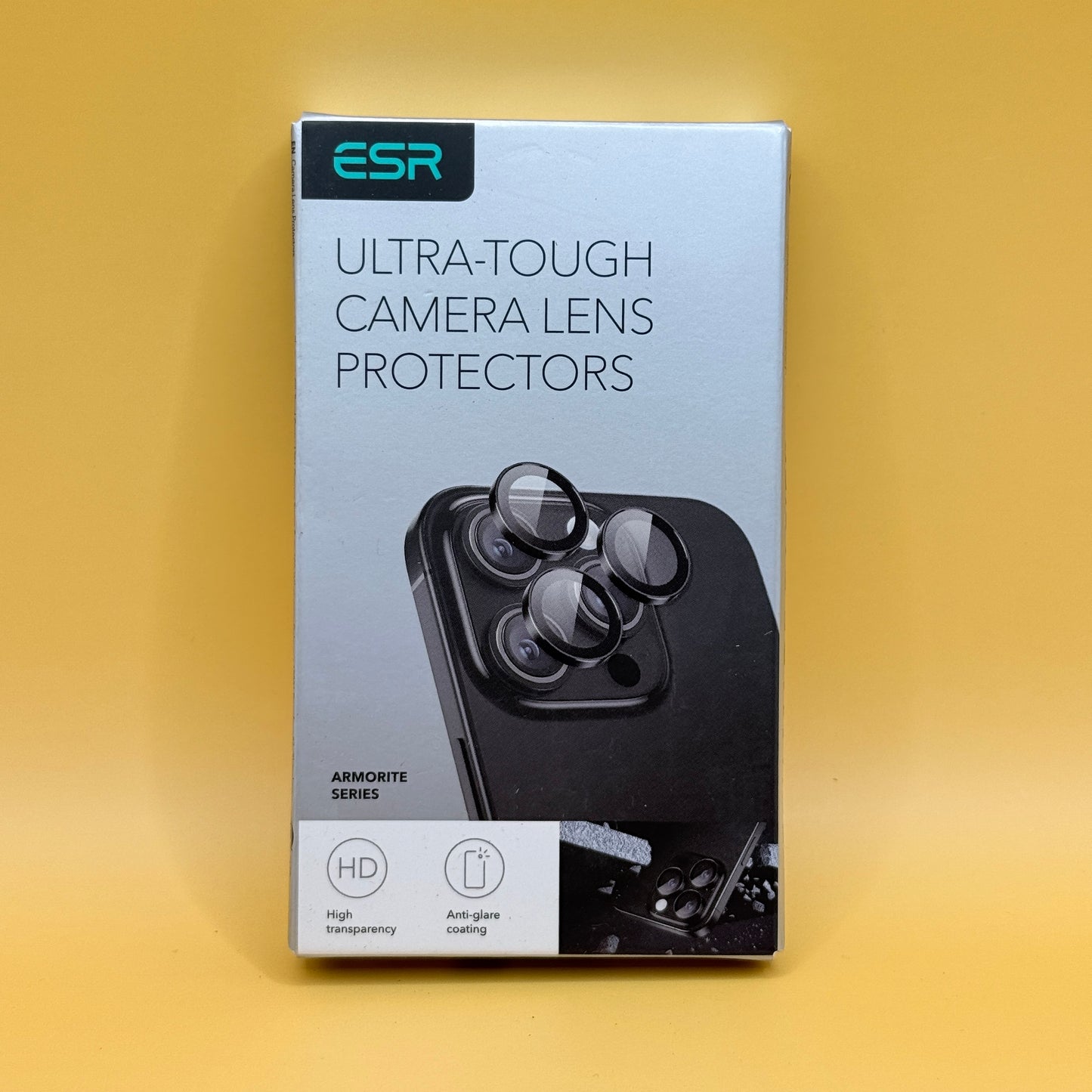 ESR Ultra-Tough Camera Lens Protectors for iPhone 16 Pro Max / 16 Pro / 15 Pro Max / 14 Pro Max (Armorite Series)