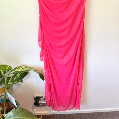 Betsy & Adam by Linda Bernell Halter Evening Gown – 39cm U/Arm