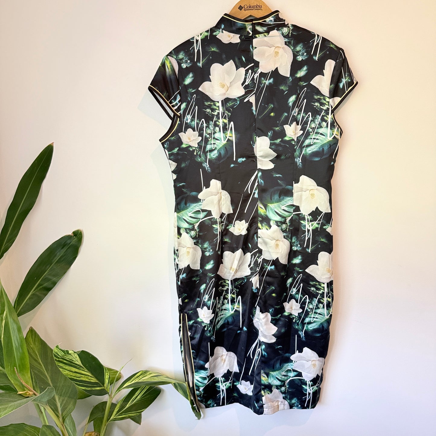 Unbranded Floral Cheongsam Style Dress - 50cm U/Arm