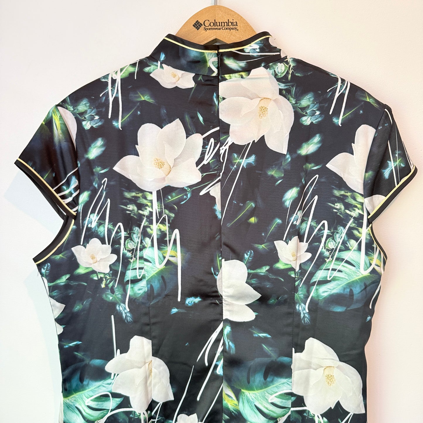 Unbranded Floral Cheongsam Style Dress - 50cm U/Arm