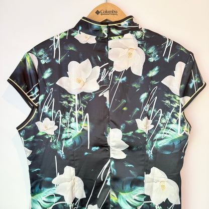 Unbranded Floral Cheongsam Style Dress - 50cm U/Arm