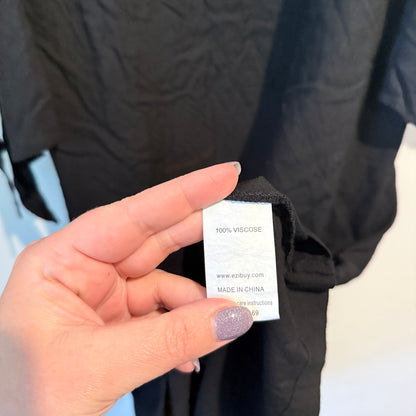 Capture Black Knee-Length Dress Size 12