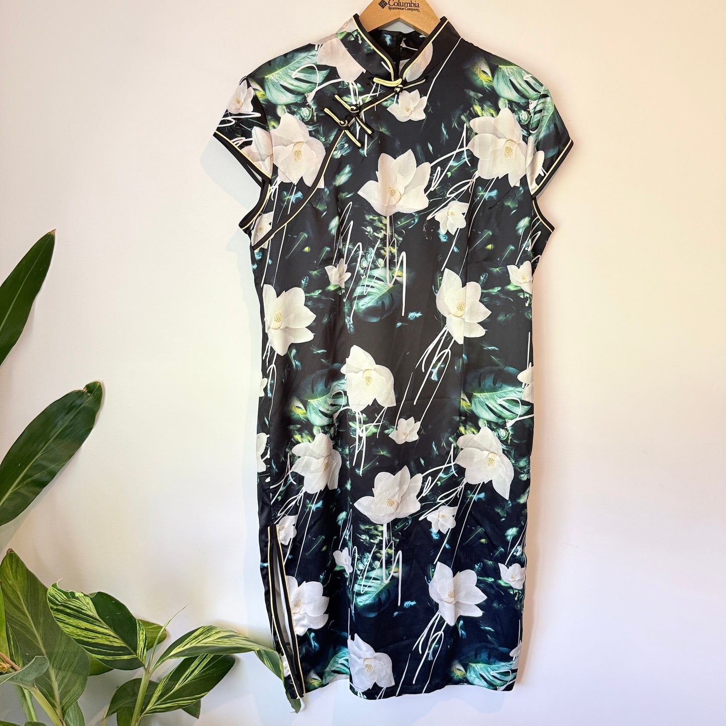 Unbranded Floral Cheongsam Style Dress - 50cm U/Arm