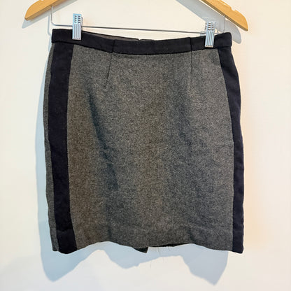Gray Wool Pencil Skirt Size 4 / 74cm waist