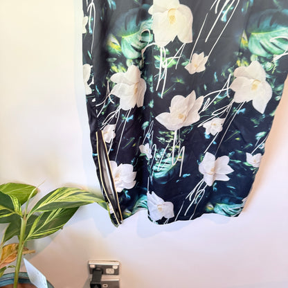 Unbranded Floral Cheongsam Style Dress - 50cm U/Arm