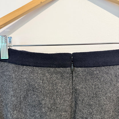 Gray Wool Pencil Skirt Size 4 / 74cm waist