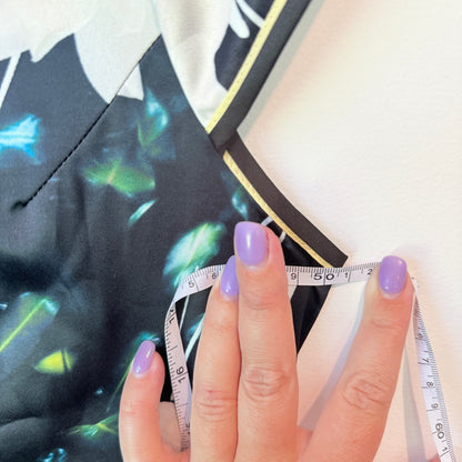 Unbranded Floral Cheongsam Style Dress - 50cm U/Arm