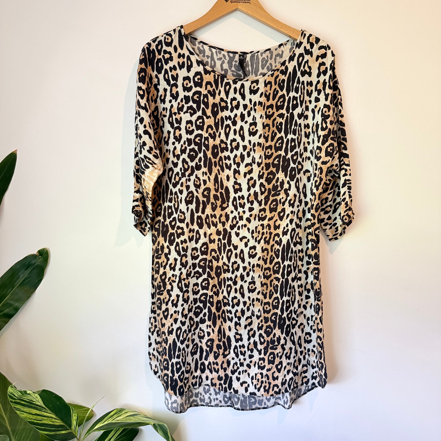 Woolworths Leopard Print Shift Dress – Size 12