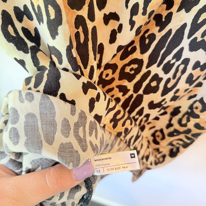 Woolworths Leopard Print Shift Dress – Size 12