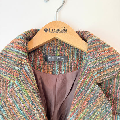 Mei Mei Textured Tweed Style Jacket – Size 12