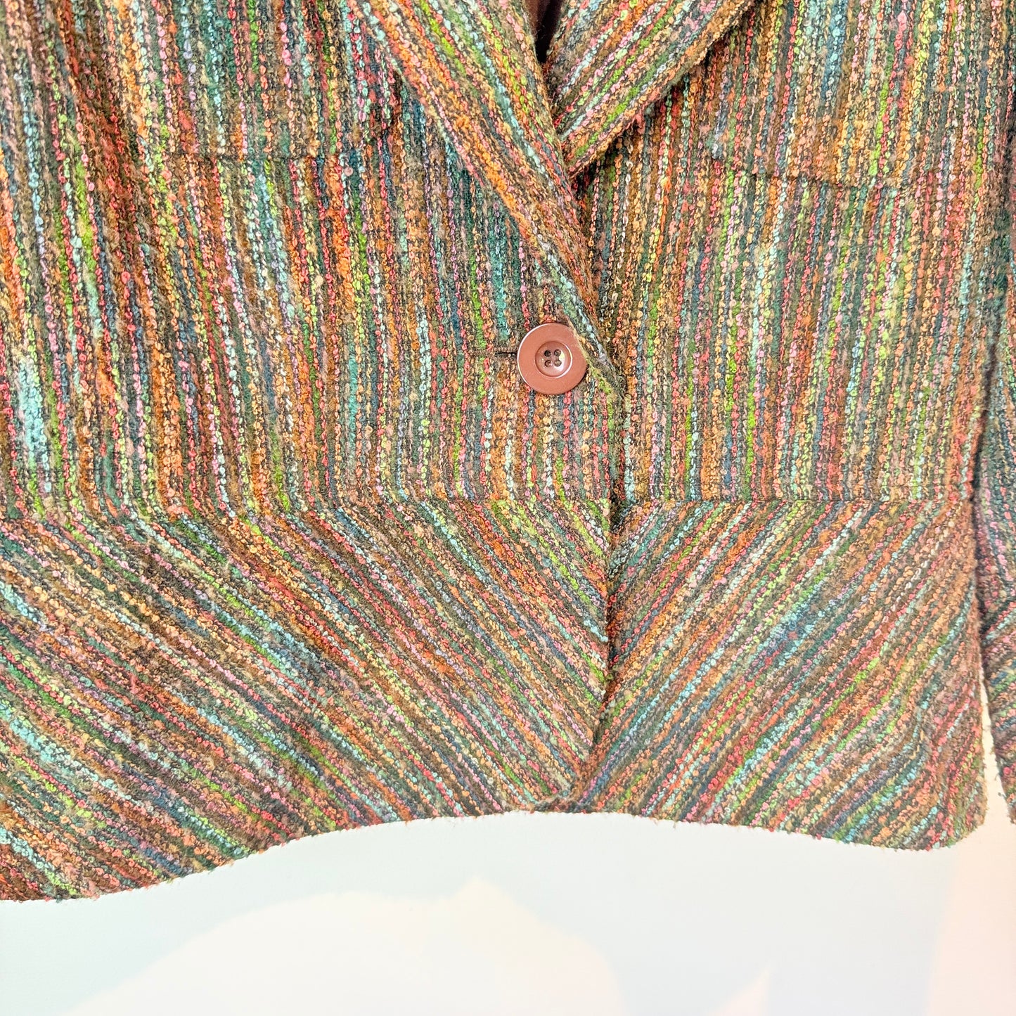 Mei Mei Textured Tweed Style Jacket – Size 12