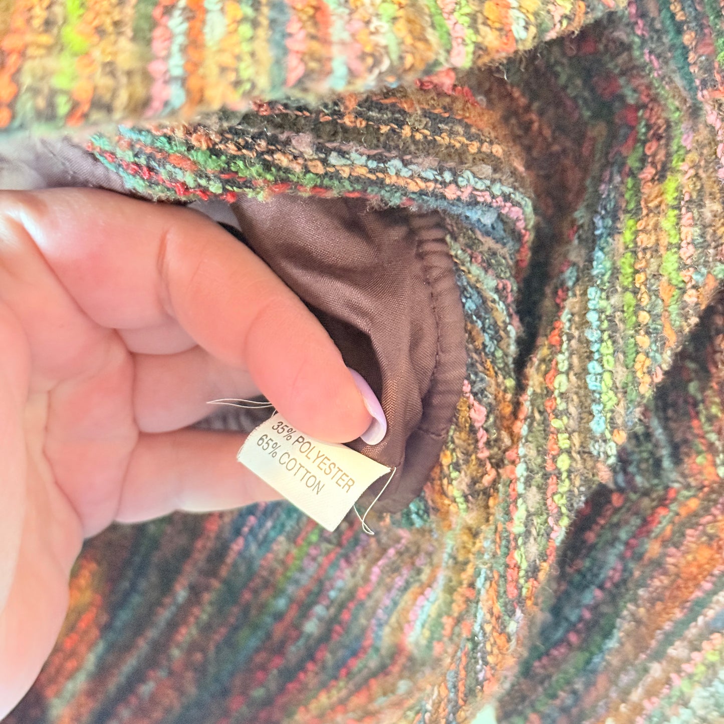 Mei Mei Textured Tweed Style Jacket – Size 12