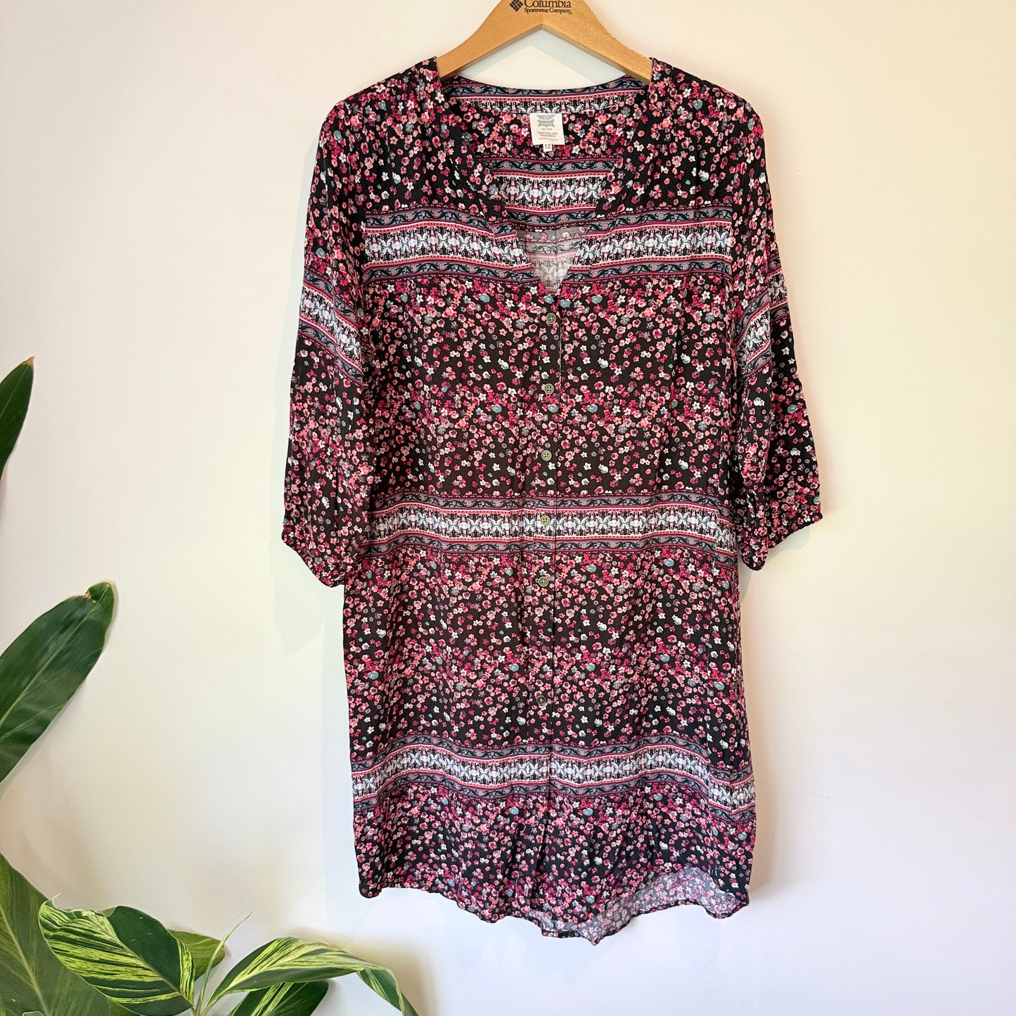 Rivers Floral Boho Tunic Dress – Size 12