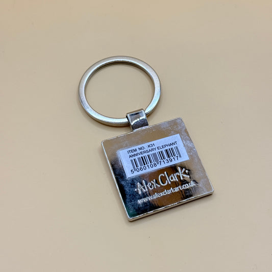Alex Clark Anniversary Elephant Keyring