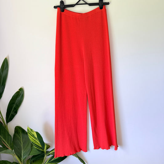 Glassons Rib Knit Wide Leg Pants - Size 10