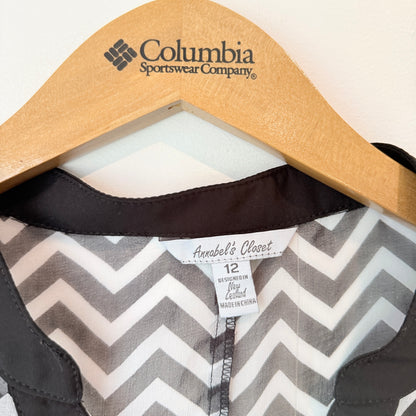 Annabel’s Closet Chevron Blouse – Size 12