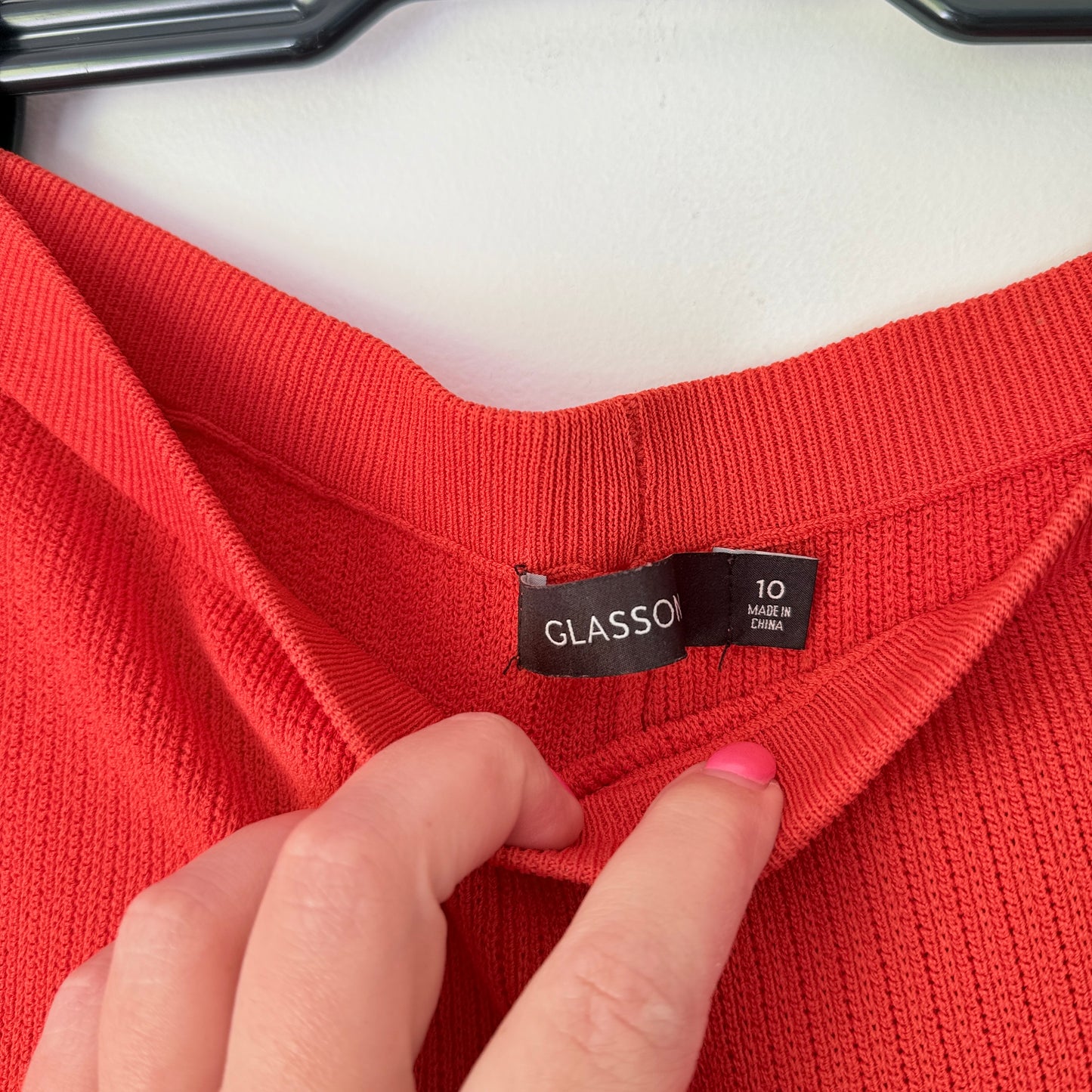 Glassons Rib Knit Wide Leg Pants - Size 10