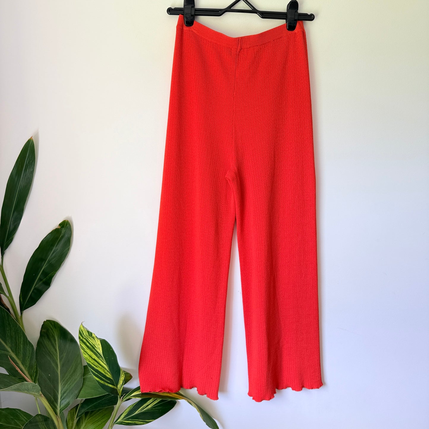 Glassons Rib Knit Wide Leg Pants - Size 10