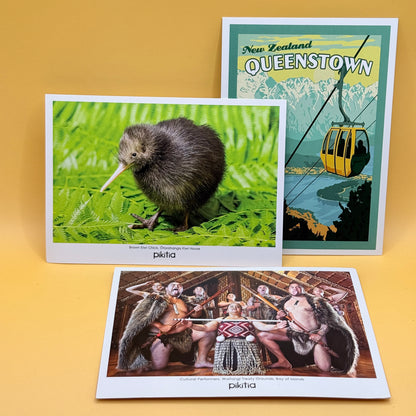 New Zealand Scenic & Cultural Postcards Set