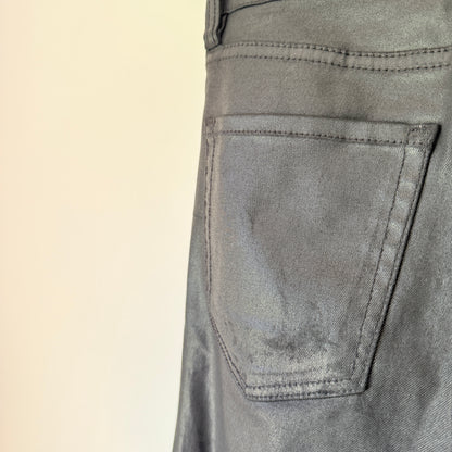 KOOKAI Coated Skinny Jeans Black - Size 36