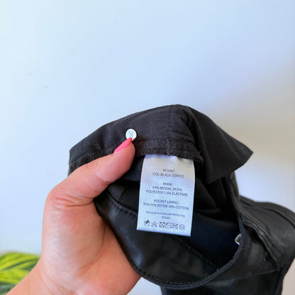 KOOKAI Coated Skinny Jeans Black - Size 36