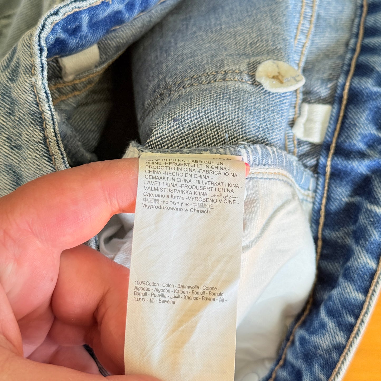 Abrand Jeans Light Wash Distressed Venice Straight Jeans - Size 26