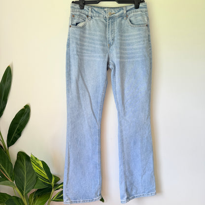 Tiger Mist Light Wash Flare Denim Jeans - Size S