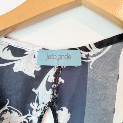 Jet Blonde Mixed Print Shift Dress – Size 10