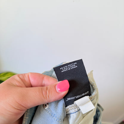 Jeanswest Light Wash Distressed Slim Boyfriend Jeans - Size 10