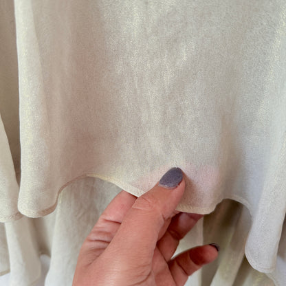 J J Park M/L Tiered Sleeveless Dress Tie-Shoulder Details