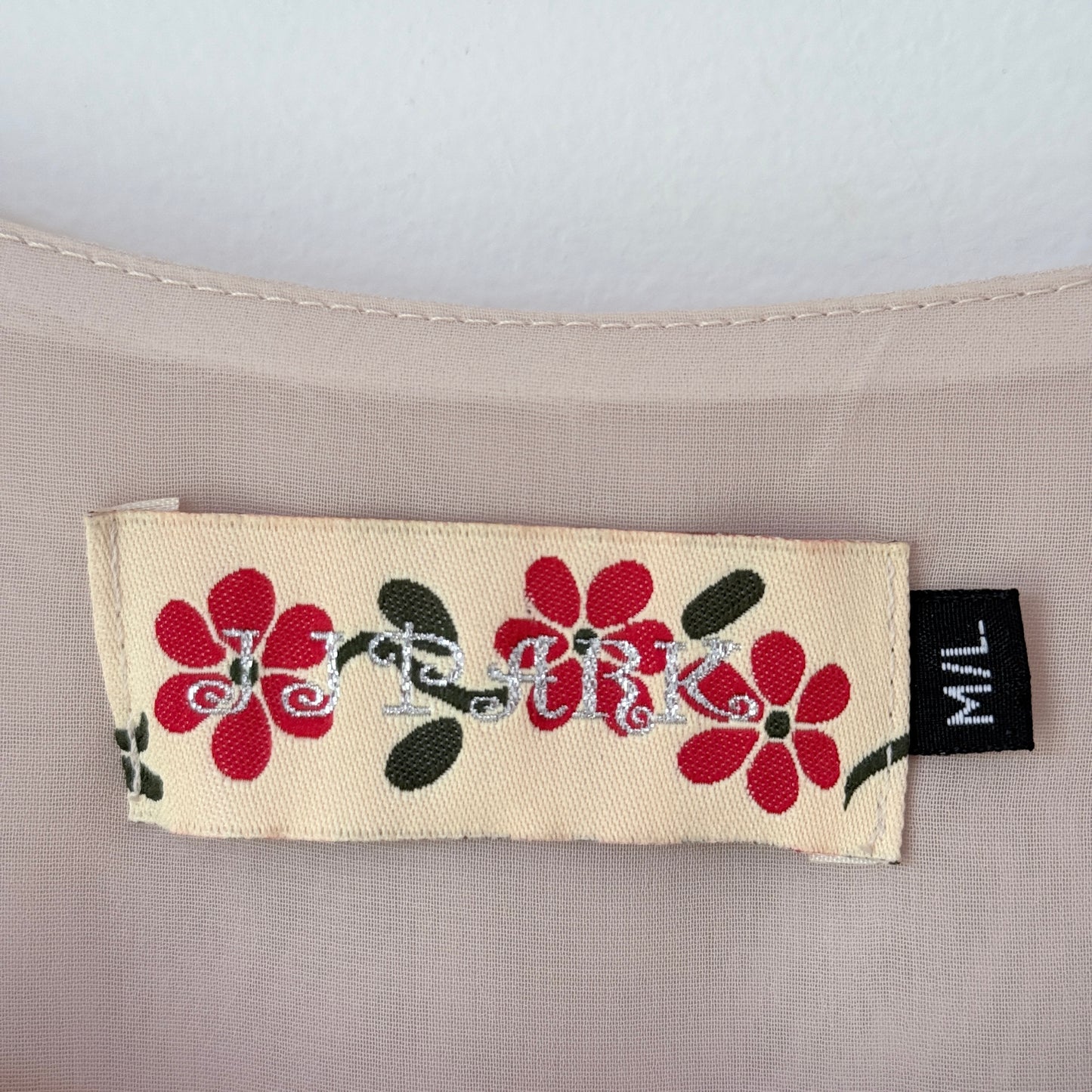 J J Park M/L Tiered Sleeveless Dress Tie-Shoulder Details