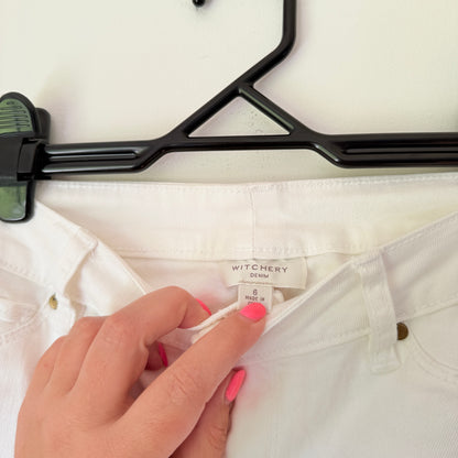 WITCHERY DENIM White Skinny Jeans - Size 6