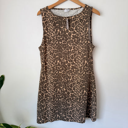 Cotton On Leopard Print Mini Dress – Size L