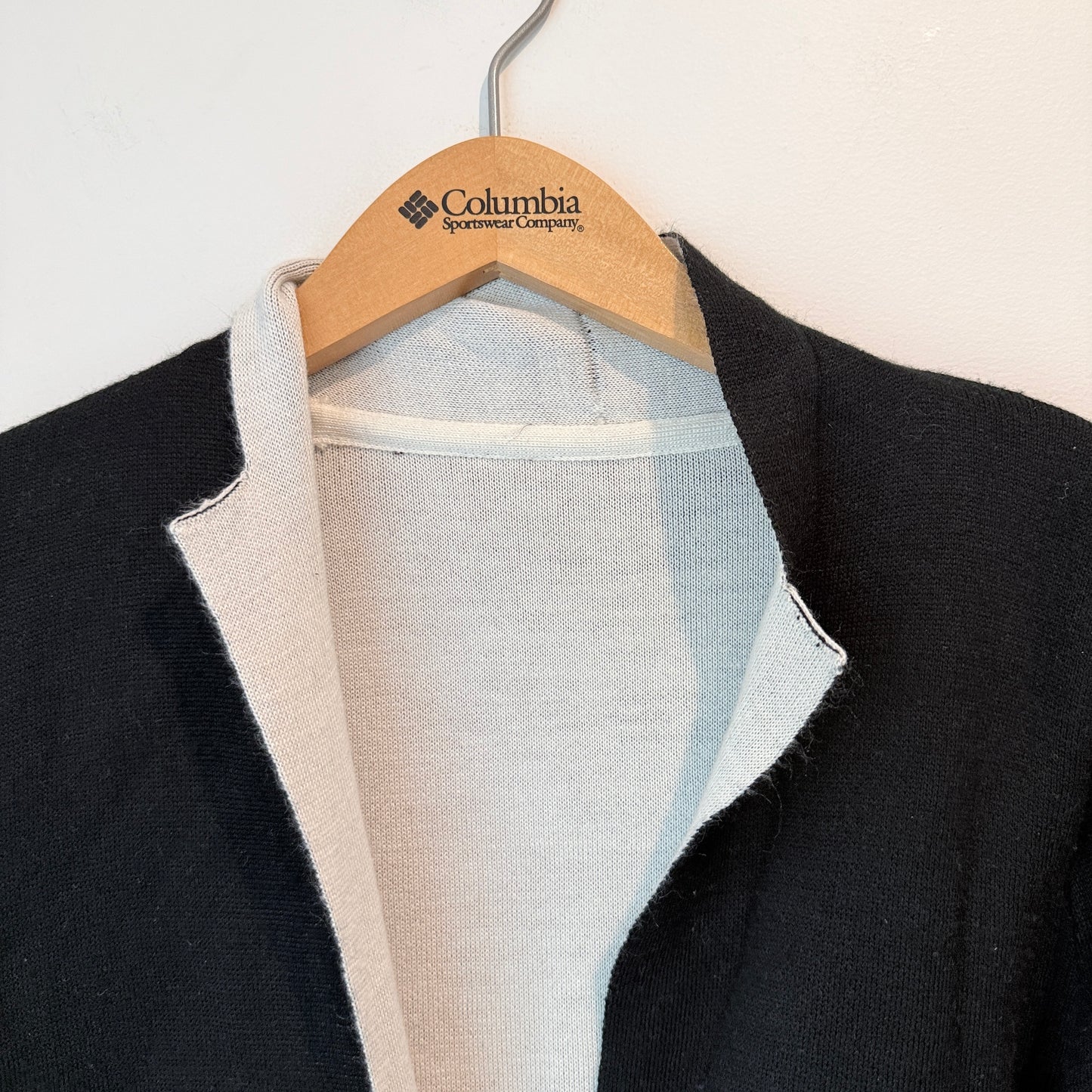 Goelia Size M Open-Front Longline Acrylic Cardigan