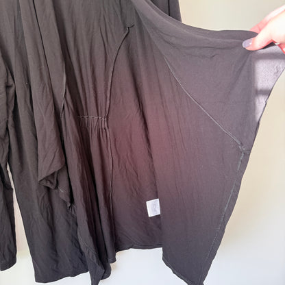 Body Code L Black Draped Cardigan