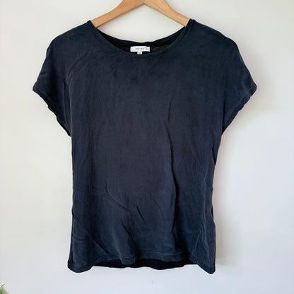 Reiss XS Short-Sleeved Linen Top