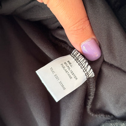 Mirrou Black Velour Zip-Up Hoodie – Size L