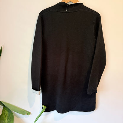 Goelia Size M Open-Front Longline Acrylic Cardigan