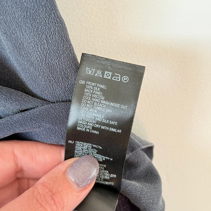 Reiss XS Short-Sleeved Linen Top