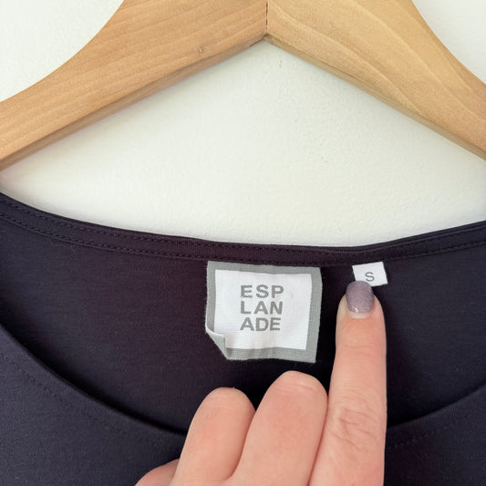 Esplande S Long T-Shirt Dress Side Button Hems