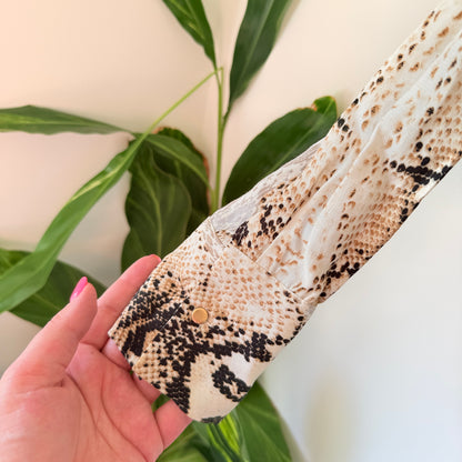 TOPSHOP Neutral Snake Print Midi Shirt Dress - 6