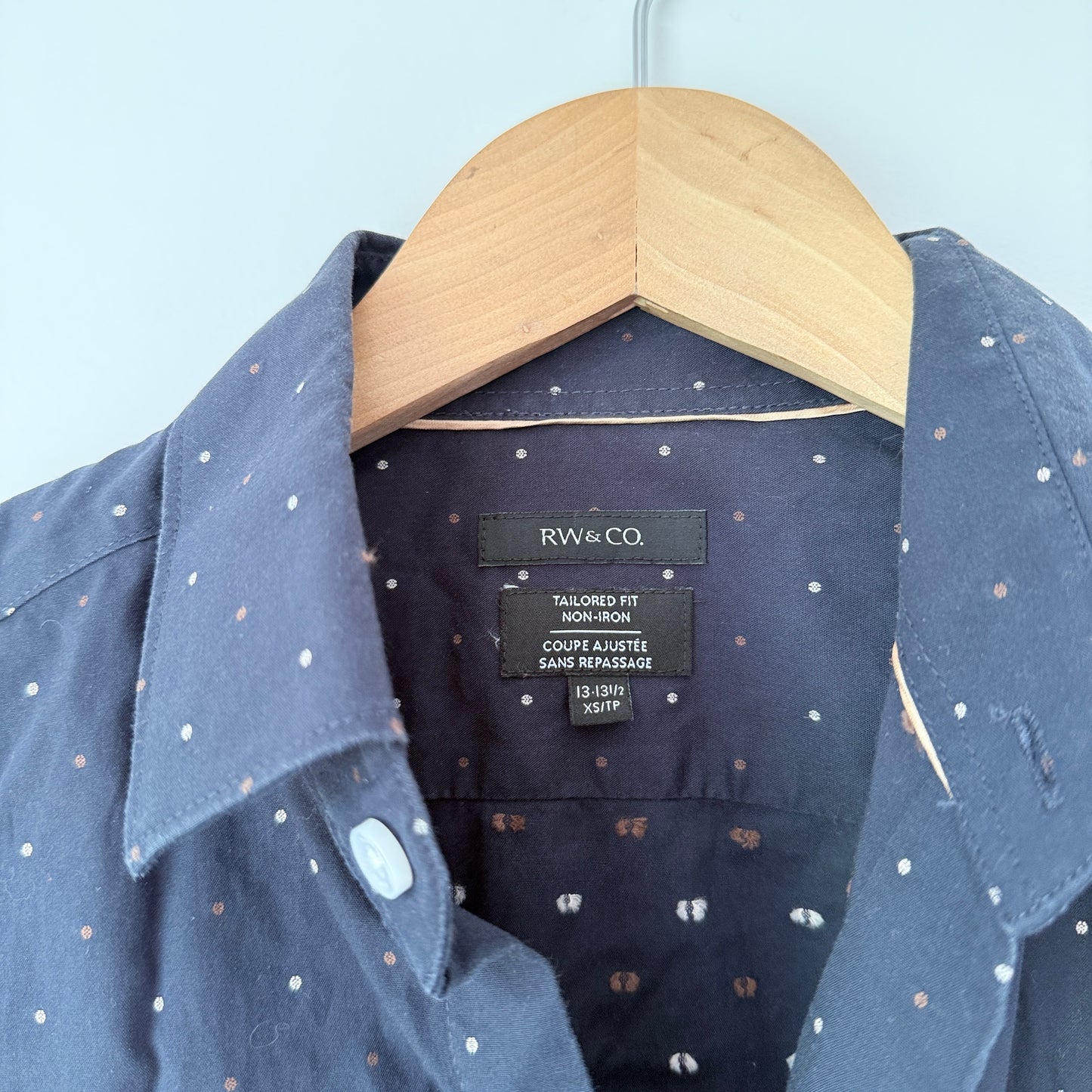 RW & Co XS Dark Navy Blue Long-Sleeved Shirt