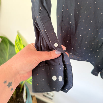 RW & Co XS Dark Navy Blue Long-Sleeved Shirt