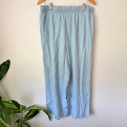 Spirit Lyocell Wide-Leg Chambray Pants – Size 14