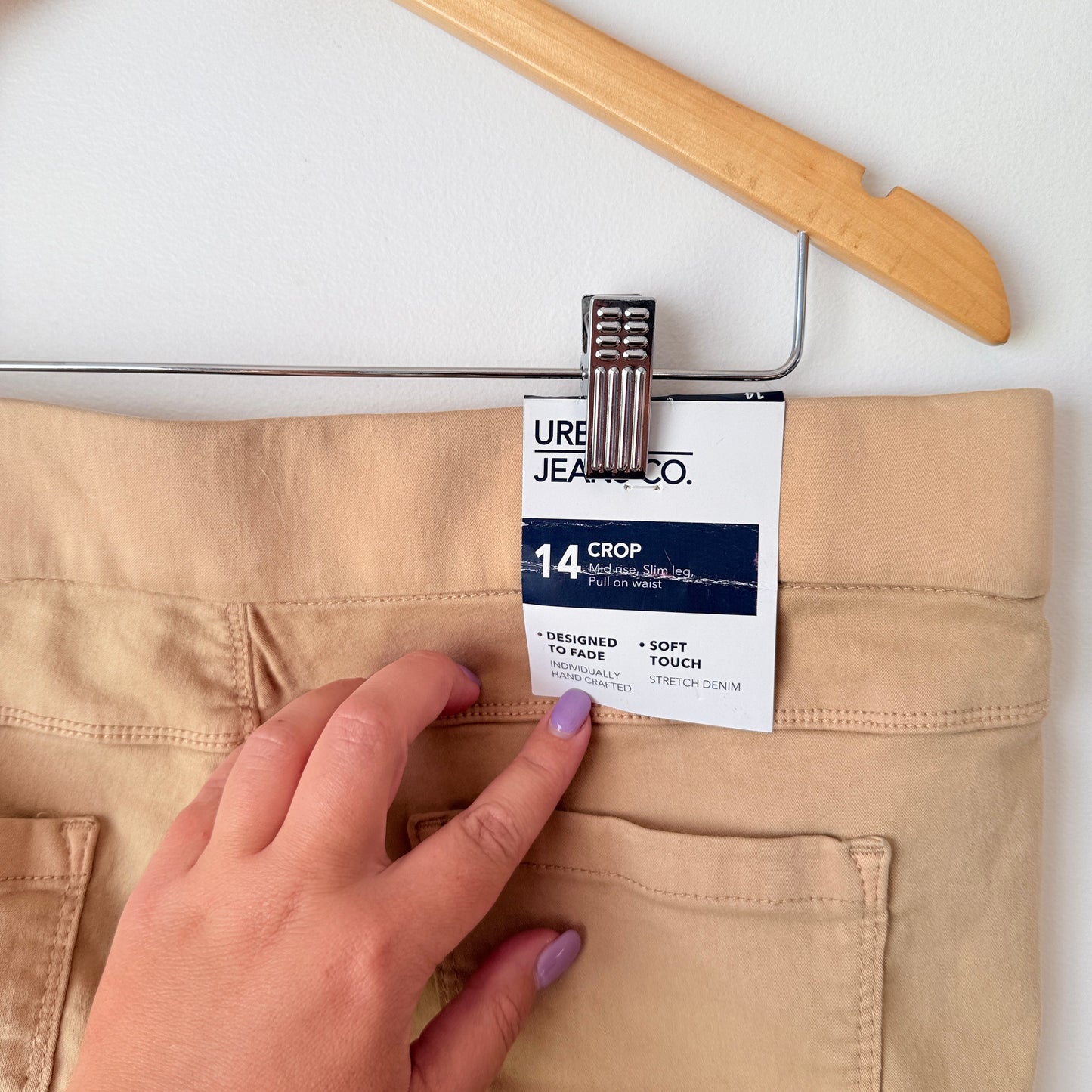 Urban Jeans Co. Camel Crop Jeans – Size 14