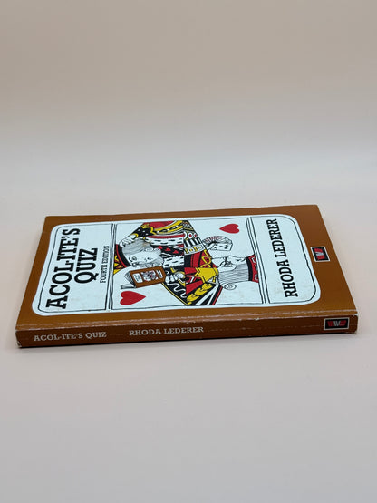 Acol-ite’s Quiz (Fourth Edition) by Rhoda Lederer