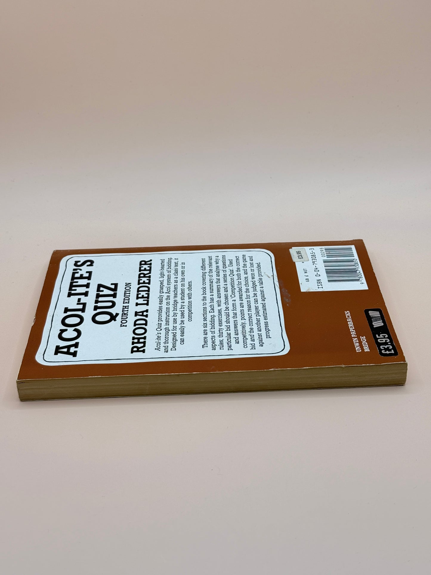 Acol-ite’s Quiz (Fourth Edition) by Rhoda Lederer