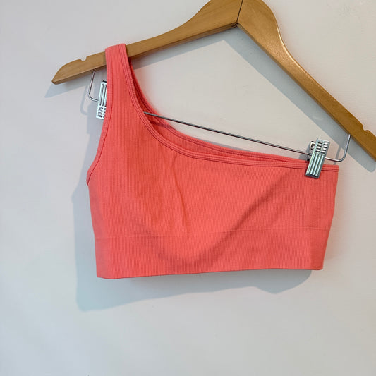 Lovable Size S One-Shoulder Textured Top