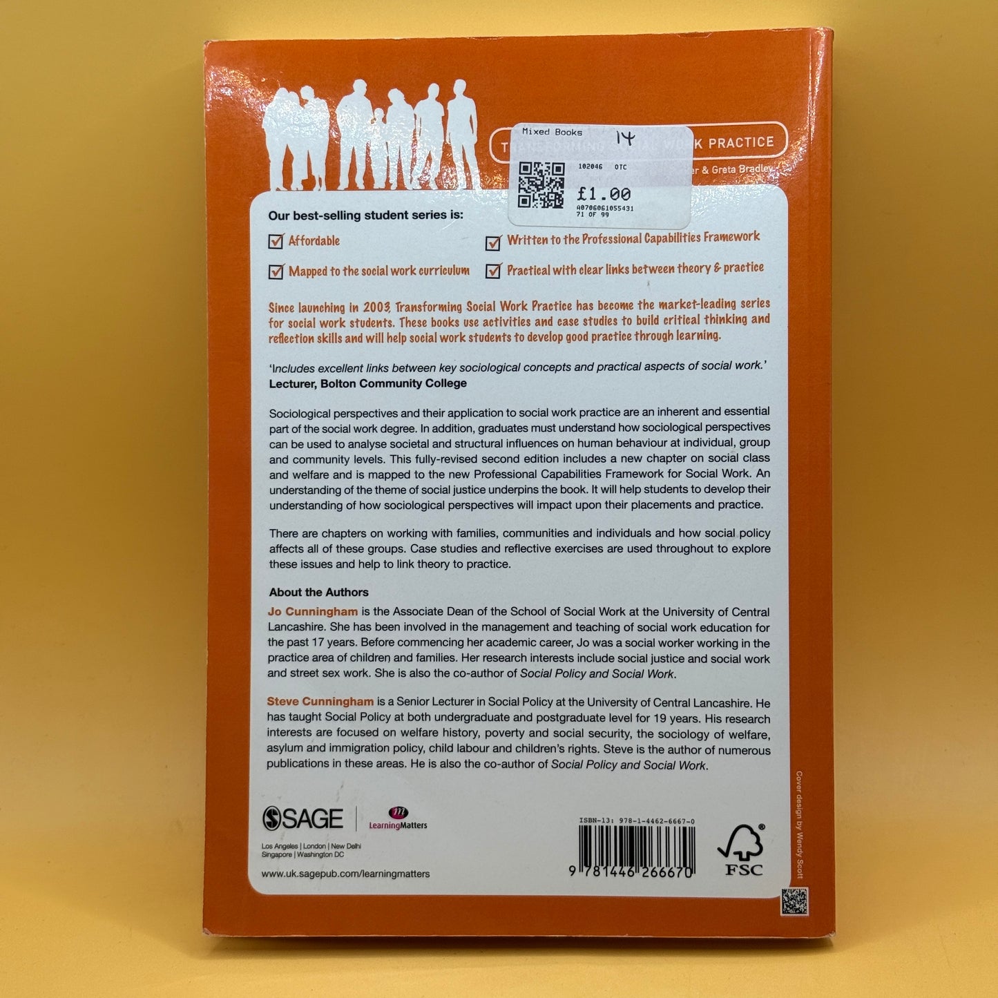 Sociology & Social Work (2nd Edition) by Jo Cunningham & Steve Cunningham