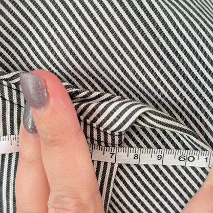 Black & White Pinstripe Zip-Up Jacket – U/Arm 57cm